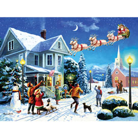 Santa's Here 300 Large Piece Jigsaw Puzzle