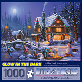 Holiday Spirit 1000 Piece Glow-In-The-Dark Jigsaw Puzzle
