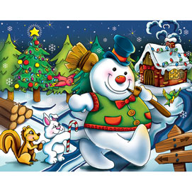 Frosty the Snowman 100 Large Piece Jigsaw Puzzle