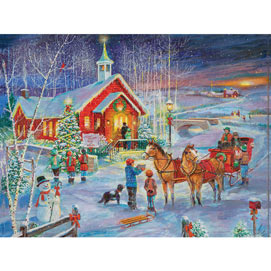 Little Red Church 1000 Piece Jigsaw Puzzle