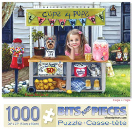 Cups 4 Pups 1000 Piece Jigsaw Puzzle