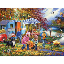 Autumn Camping 300 Large Piece Jigsaw Puzzle