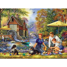 Late Summer at the Old Mill 300 Large Piece Jigsaw Puzzle