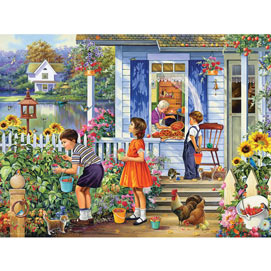 Picking Berries for Grandma's Pies 1000 Piece Jigsaw Puzzle