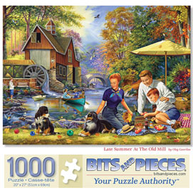 Late Summer at the Old Mill 1000 Piece Jigsaw Puzzle