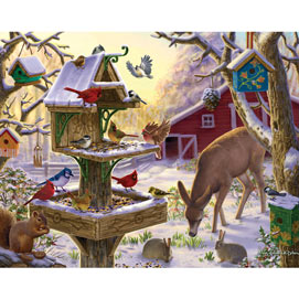 Sunrise Feasting 100 Large Piece Jigsaw Puzzle