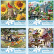 Set of 4: Adult 50 Large Piece Jigsaw Puzzles