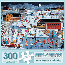 More Snow Coming 300 Large Piece Jigsaw Puzzle