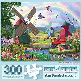 The Windmills 300 Large Piece Jigsaw Puzzle