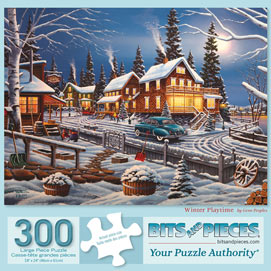 Winter Playtime 300 Large Piece Jigsaw Puzzle