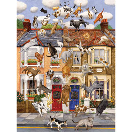 Raining Cats & Dogs 500 Piece Jigsaw Puzzle