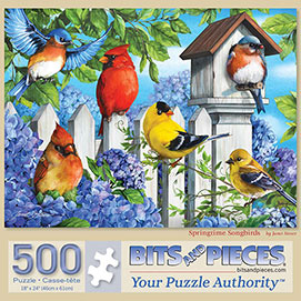 Springtime Songbirds 500 Piece Jigsaw Puzzle