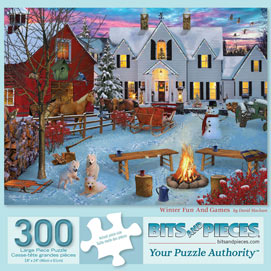 Winter Fun And Games 300 Large Piece Jigsaw Puzzle