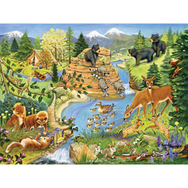 Forest Critters 300 Large Piece Jigsaw Puzzle