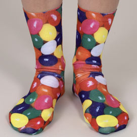 Set of 4: Sweet Treats Colorful Printed Crew Socks Collection
