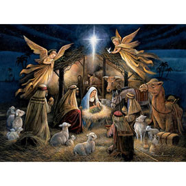 In The Manger 50 Large Piece Jigsaw Puzzle