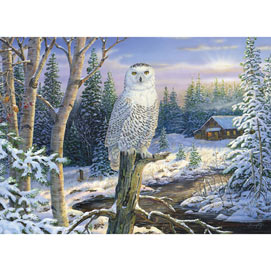 Whispering Ridge Snowy Owl 500 Piece Jigsaw Puzzle