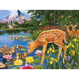 Making New Friends 300 Large Piece Jigsaw Puzzle