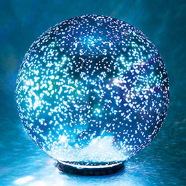 Spectacular Illuminated Mercury Glass Ball