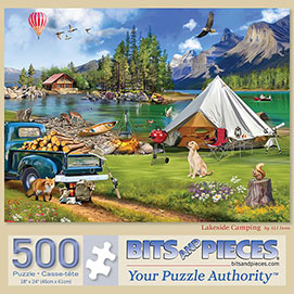 Lakeside Camping 500 Piece Jigsaw Puzzle