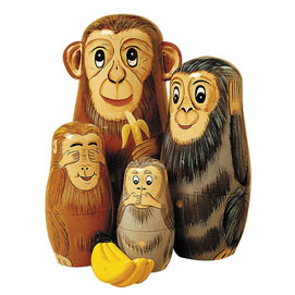 Endangered Species Animal Nesting Doll Set | Bits and Pieces