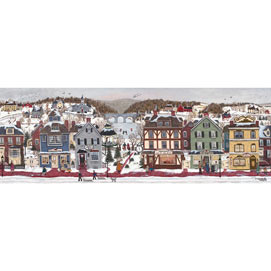 A Winter Day End 1000 Piece Panoramic Jigsaw Puzzle