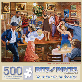 Jazz And Blues Nightclub 500 Piece Jigsaw Puzzle