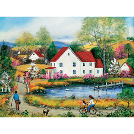 Chasing Big Brother 300 Large Piece Jigsaw Puzzle