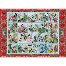 Hummingbird Garden Quilt 1000 Piece Jigsaw Puzzle