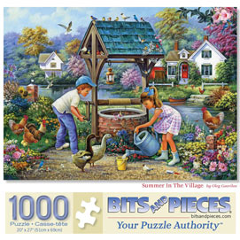 Summer In The Village 1000 Piece Jigsaw Puzzle