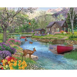Spring Cabin 500 Piece Jigsaw Puzzle