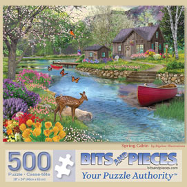Spring Cabin 500 Piece Jigsaw Puzzle