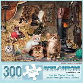 Kitten Capers 300 Large Piece Jigsaw Puzzle