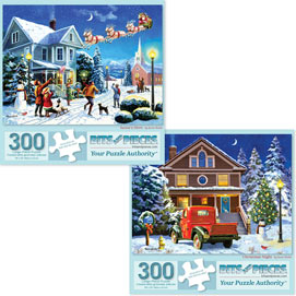 Set of 2: Kevin Walsh 300 Large Piece Jigsaw Puzzles