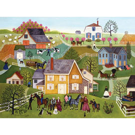 Yellow House 300 Large Piece Jigsaw Puzzle