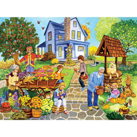 Decorating for Fall 500 Piece Jigsaw Puzzle