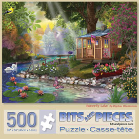 Butterfly Lake 500 Piece Jigsaw Puzzle