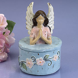 Praying Angel Trinket Box