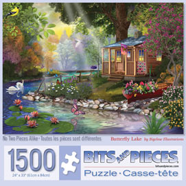 Butterfly Lake 1500 Piece Jigsaw Puzzle