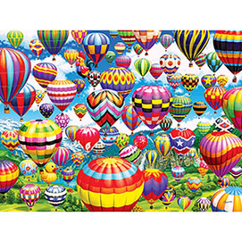 Colorful Balloons In The Sky 1000 Piece Jigsaw Puzzle