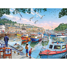 Harbor Boats 500 Piece Jigsaw Puzzle