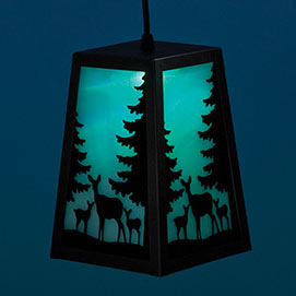 Color Changing Woodland Deer Lantern