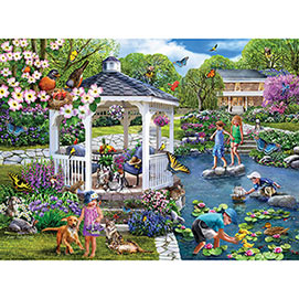 Gazebo Gardens 300 Large Piece Jigsaw Puzzle