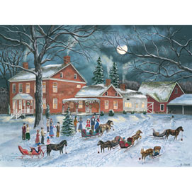 The Carolers Gather 1000 Piece Jigsaw Puzzle