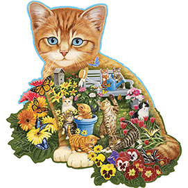 Ginger Kitten 750 Piece Shaped Jigsaw Puzzle