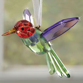 Crystal Hummingbird Suncatcher