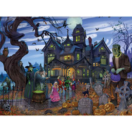 Goblins And Goodies And Ghouls- Oh My 300 Large Piece Jigsaw Puzzle