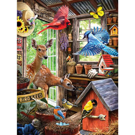 Nesting In The Shed 300 Large Piece Jigsaw Puzzle