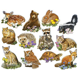 Mini Forest Youngsters 250 Large Piece Shaped Jigsaw Puzzle