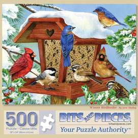 Winter Birdfeeder 500 Piece Jigsaw Puzzle